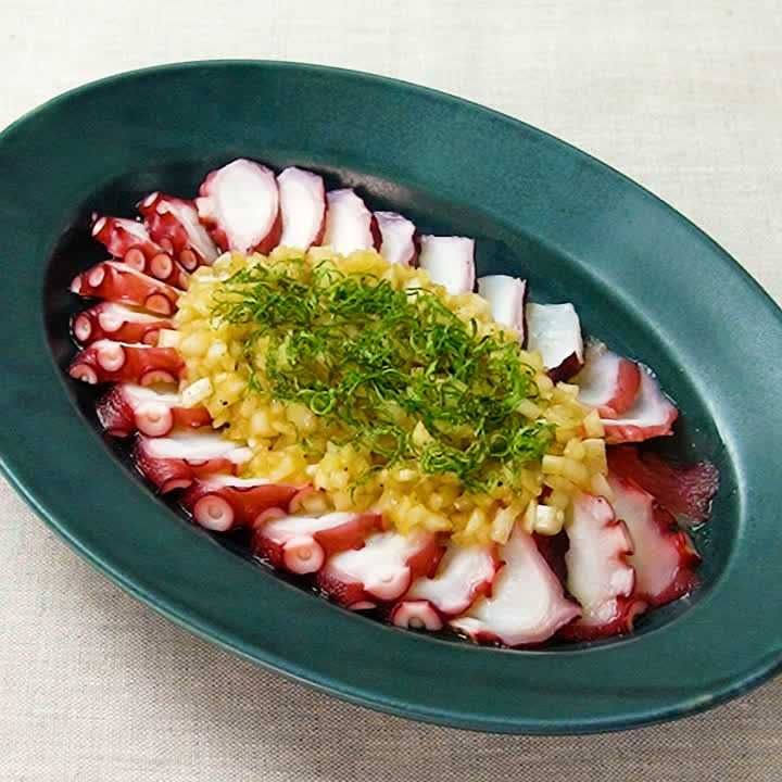 タコの玉ねぎカルパッチョ