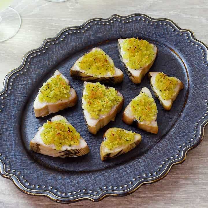 かつおのガーリックパン粉焼き