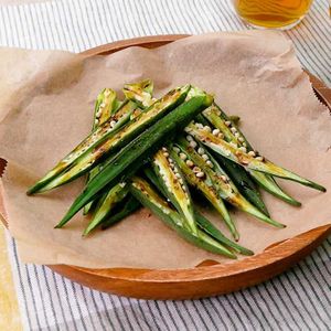 「焼きオクラ」のレシピ動画