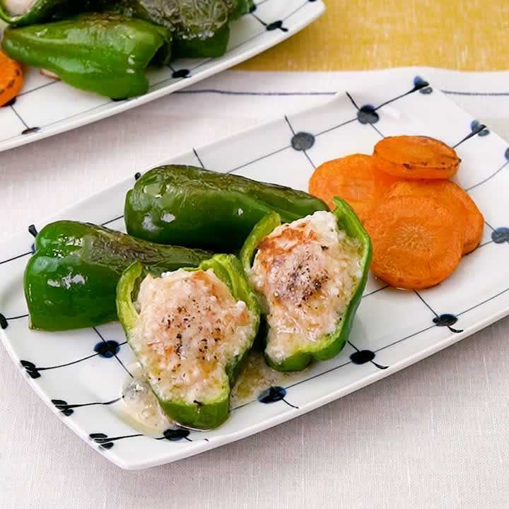 さっぱりピーマンの肉詰め