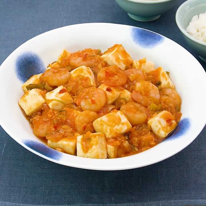 エビチリ豆腐