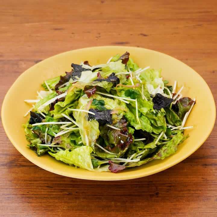 かいわれとみょうがのチョレギサラダ