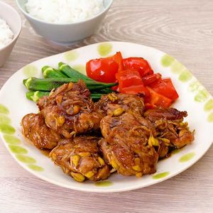 「豆もやし入り豚こま団子の照り焼き」のレシピ動画