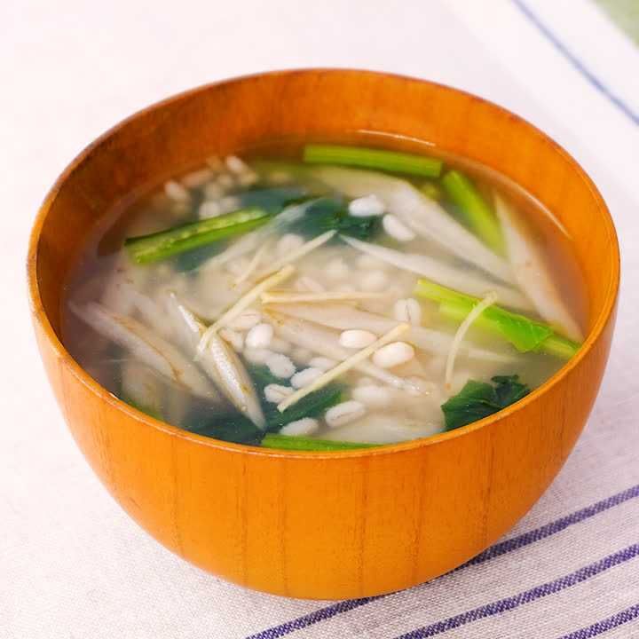 もち麦とごぼうのとろみ汁