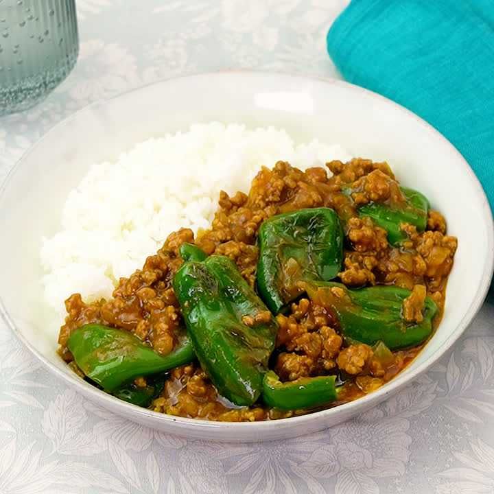 ピーマンの合いびきカレー