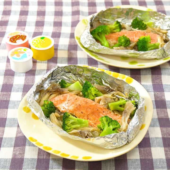 鮭ときのこの照りマヨホイル焼き