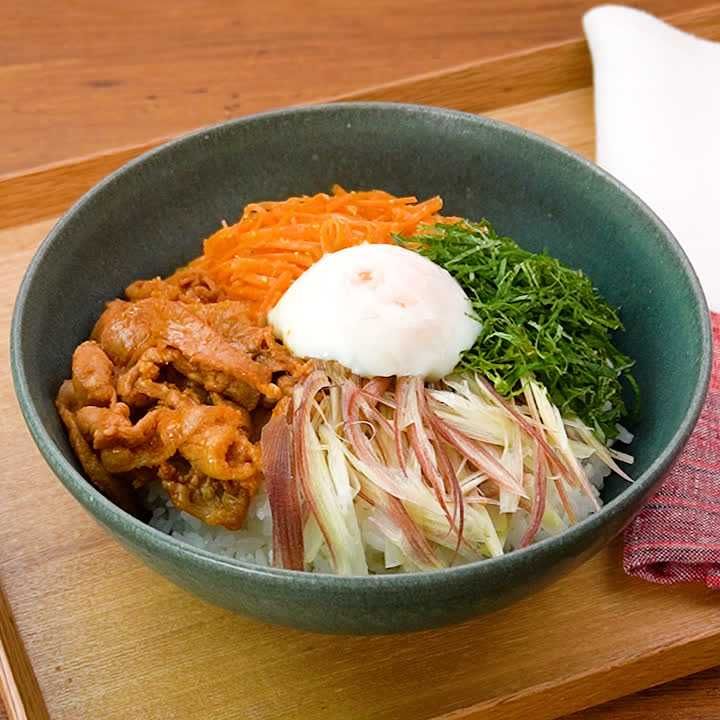 薬味たっぷり! 和風ビビンバのレシピ動画・作り方 | デリッシュキッチン