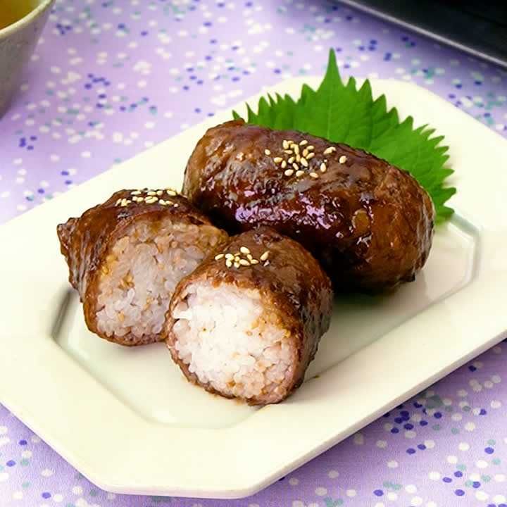 牛肉の肉巻きおにぎり