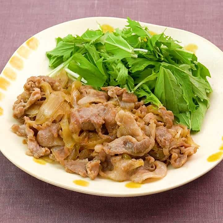 豚こまの中華風生姜焼き