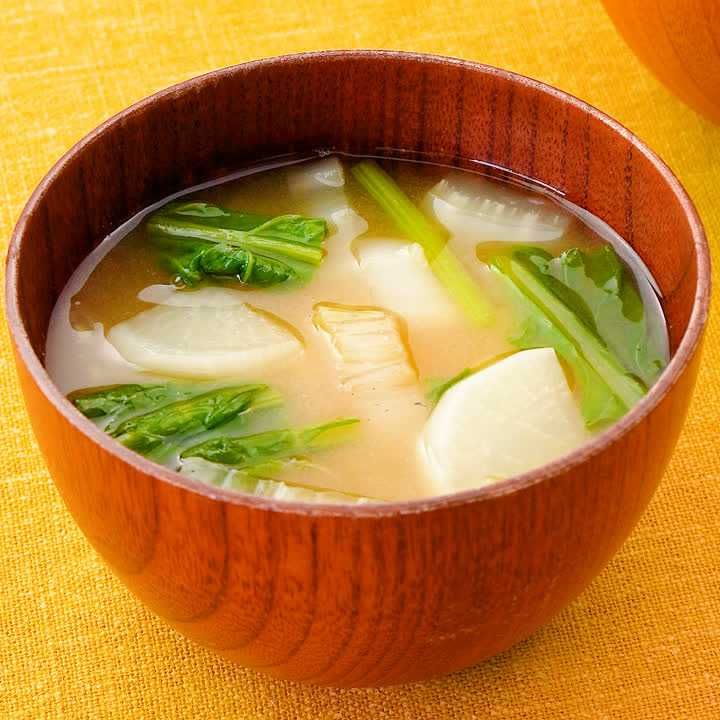 かぶと白菜のみそ汁