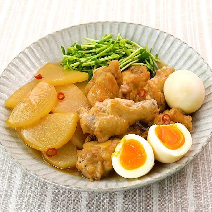大根と手羽元の照り煮