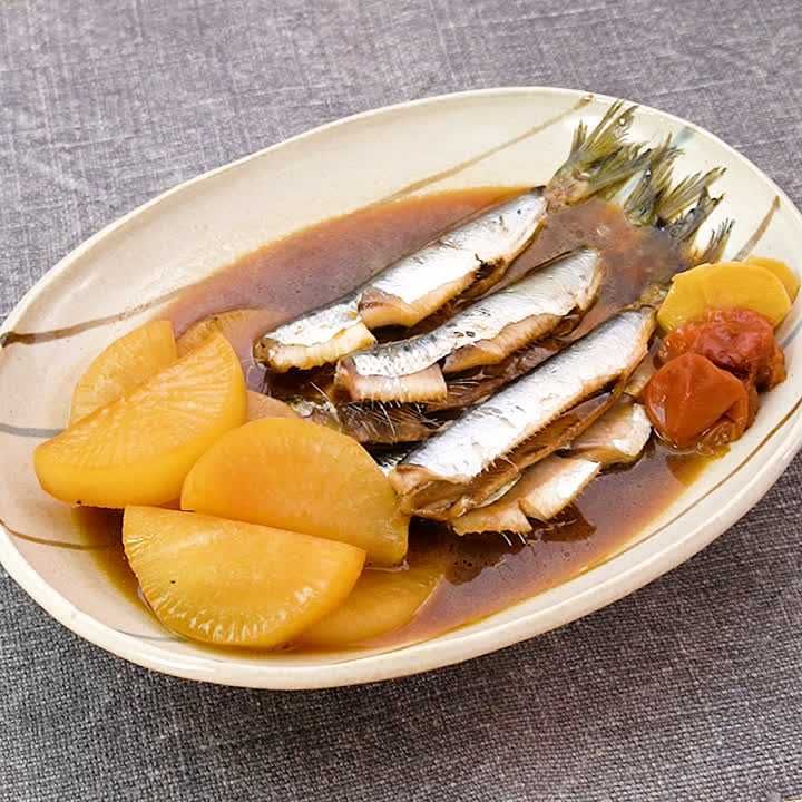 いわしと大根の梅煮