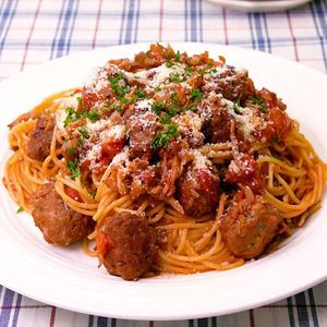 「ごろごろミートボールパスタ」のレシピ動画