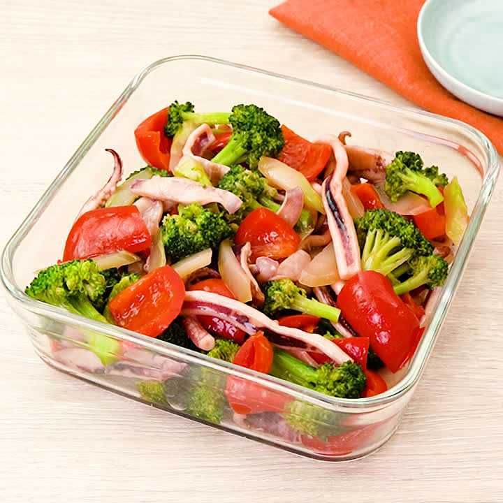 イカとパプリカの中華炒め