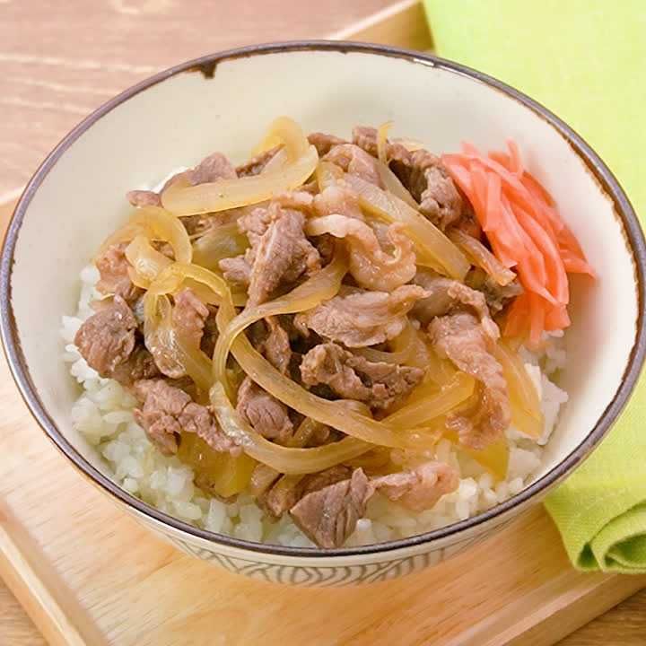 すき焼きのたれで牛丼
