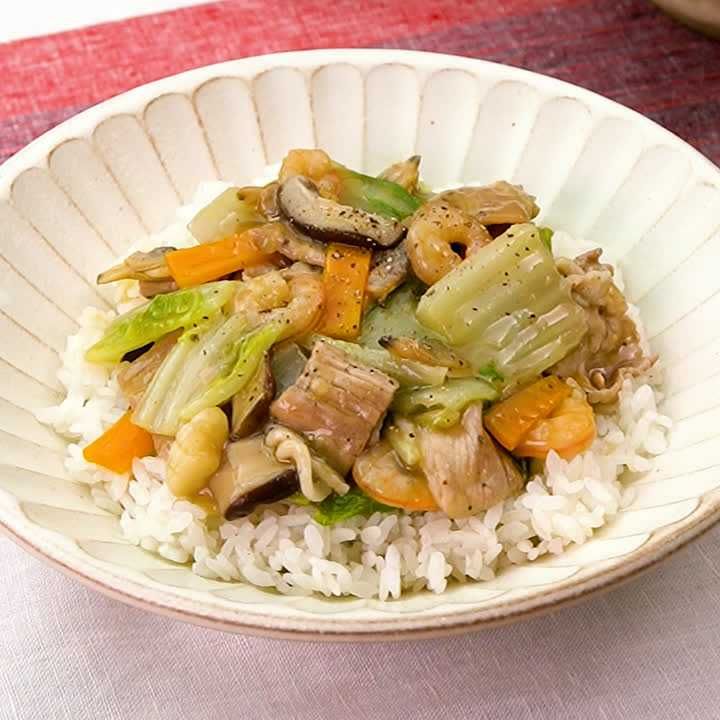 海鮮あんかけごはん