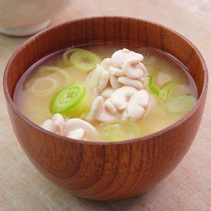 たらの白子（たち）の味噌汁