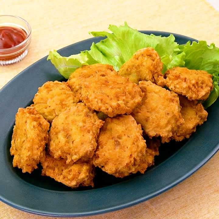 鶏ひき肉とえのきの豆腐ナゲット