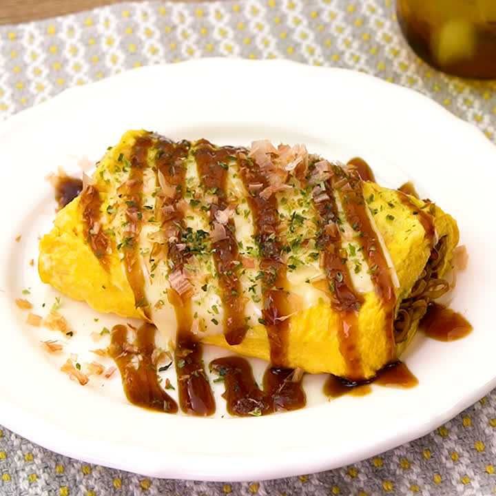卵焼き器でオム焼きそば