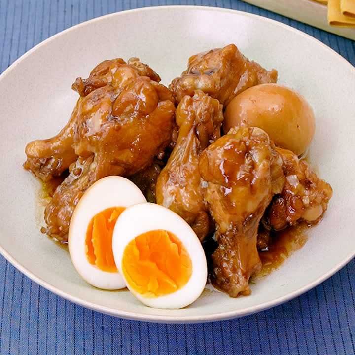 鶏手羽元と卵のすっぱ煮