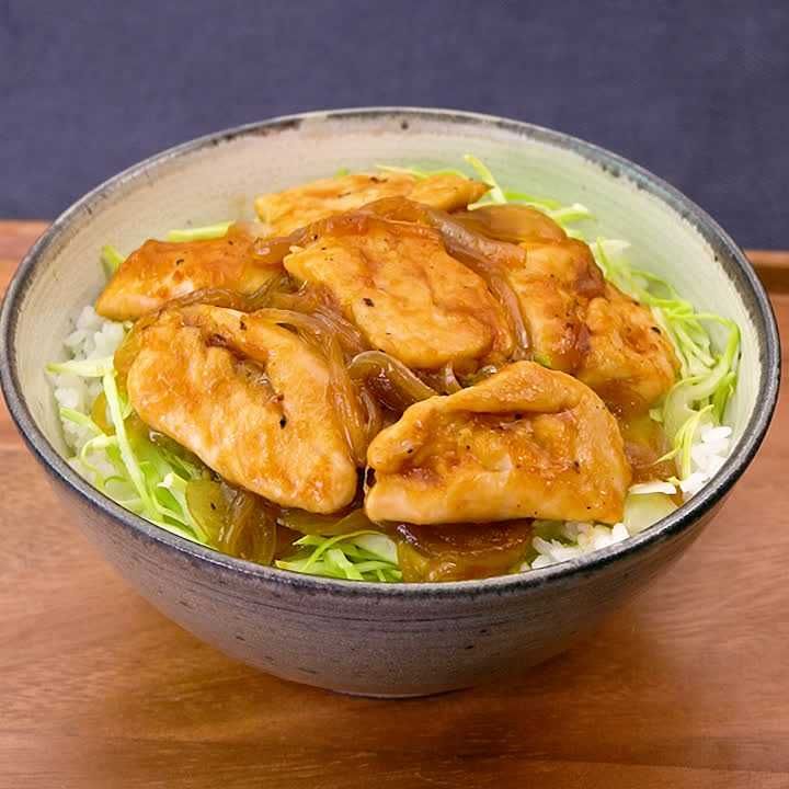 ささみの生姜焼き丼