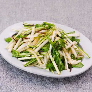 かぶと水菜の塩昆布サラダ