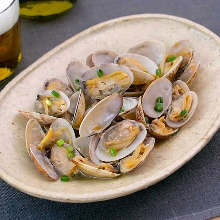 冷凍あさりの酒蒸し
