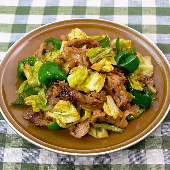 豚肉とキャベツのオイマヨ炒め