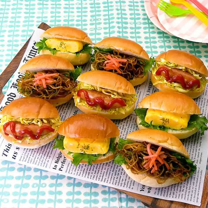 華やかロールパンサンドイッチ