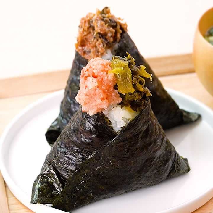 2種の握らないおにぎり