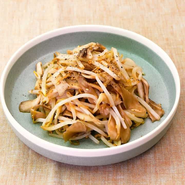 もやしとまいたけのさっぱり中華和え