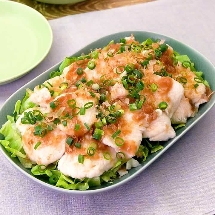 梅かつおだれの水晶鶏