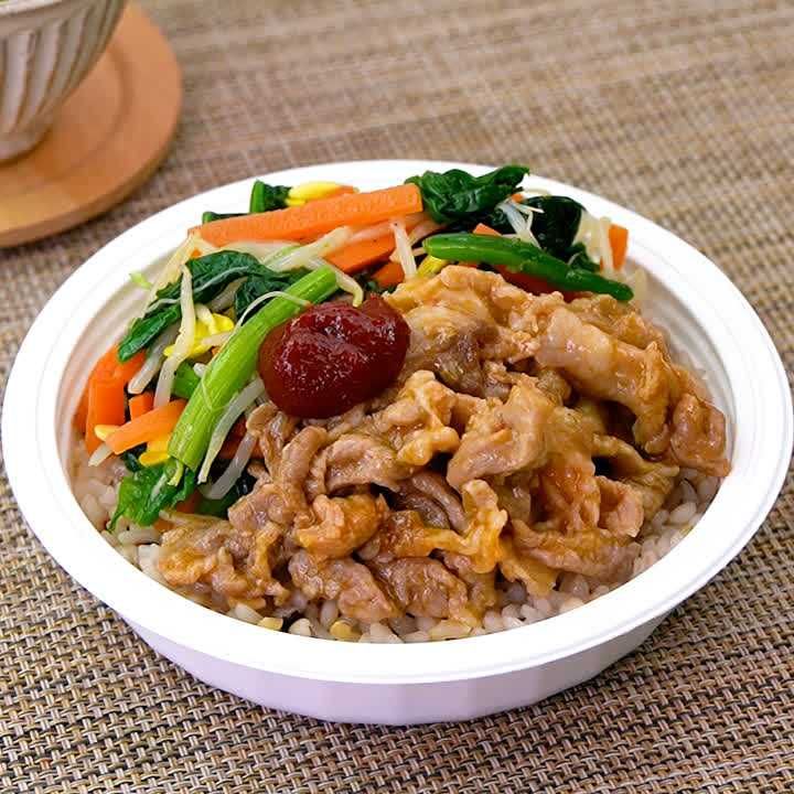 パックごはんののっけビビンバ