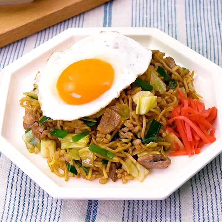 胚芽米のそばめし