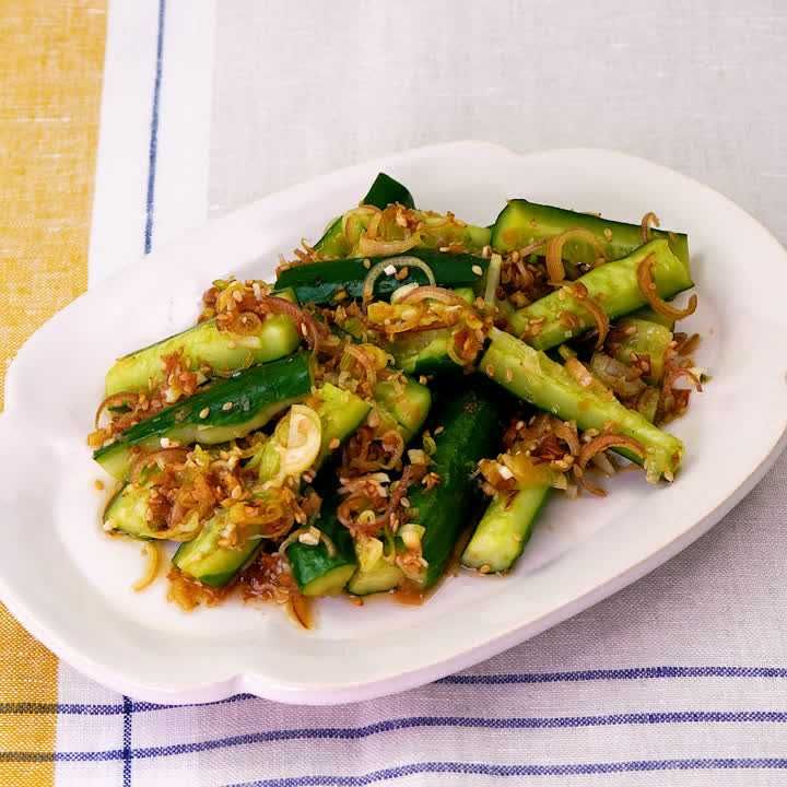 たたききゅうりとみょうがのさっぱり和え