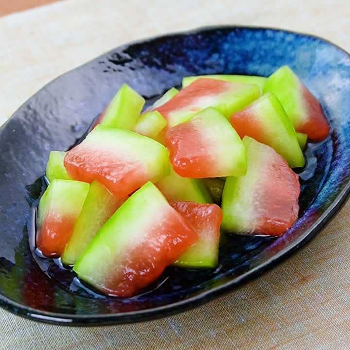 スイカの皮のお漬物