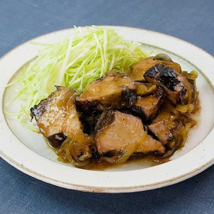 カツオのたたきの生姜焼き