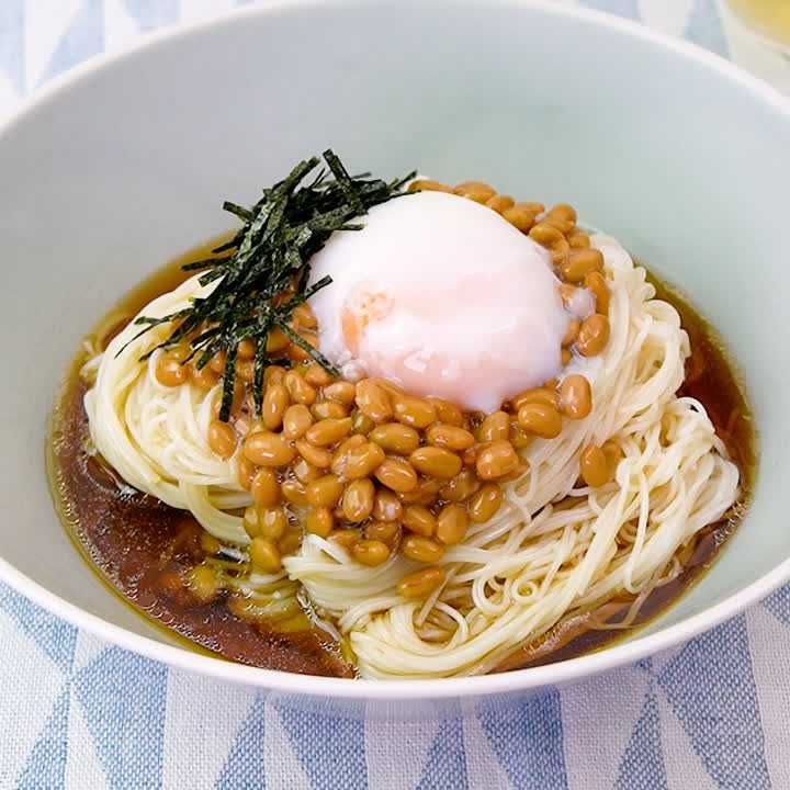 納豆そうめん