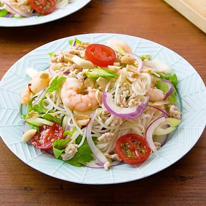 ヤムウンセン風そうめんサラダ