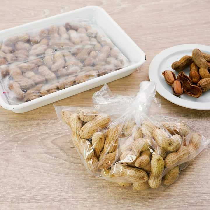 生落花生の保存方法・解凍方法