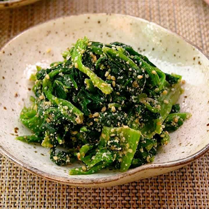 冷凍ほうれん草の胡麻和え