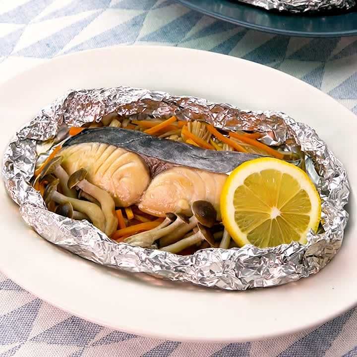 さわらときのこのホイル焼き