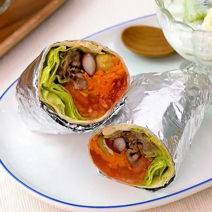 焼肉ラップサンド