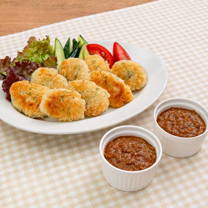 カリふわそうめんのキーマディップ