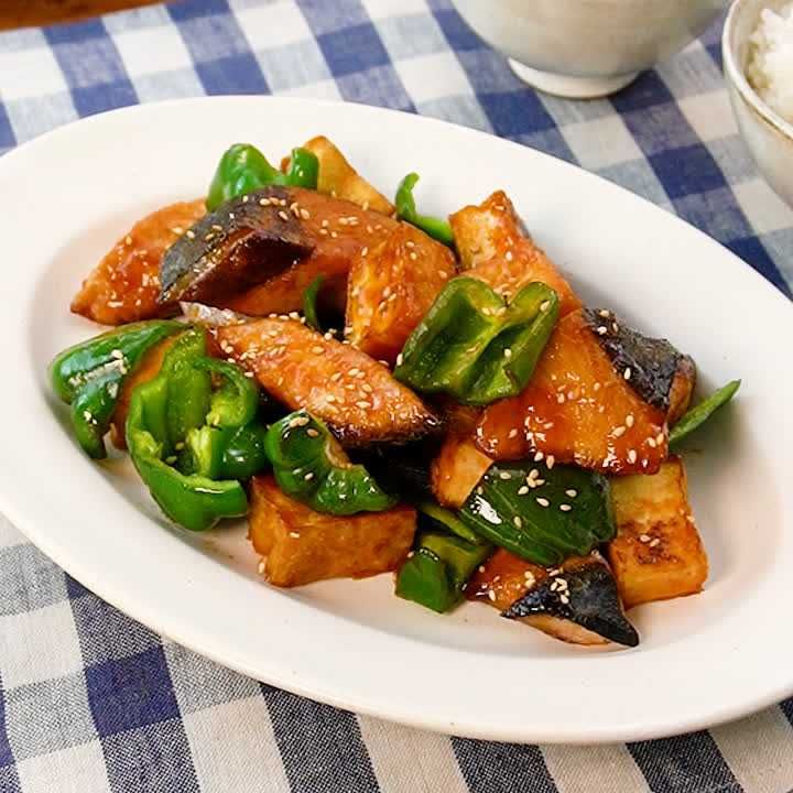 ぶりの旨辛照り焼き