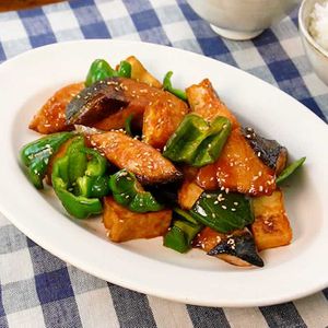 ぶりの旨辛照り焼き
