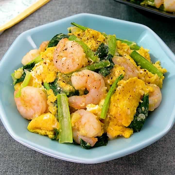 お手軽！時短献立♪ えびたま中華丼のレシピ動画・作り方 | デリッシュ