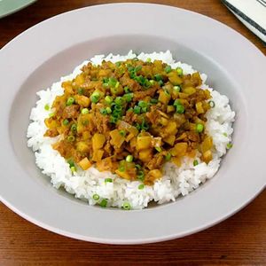 れんこんのキーマカレー