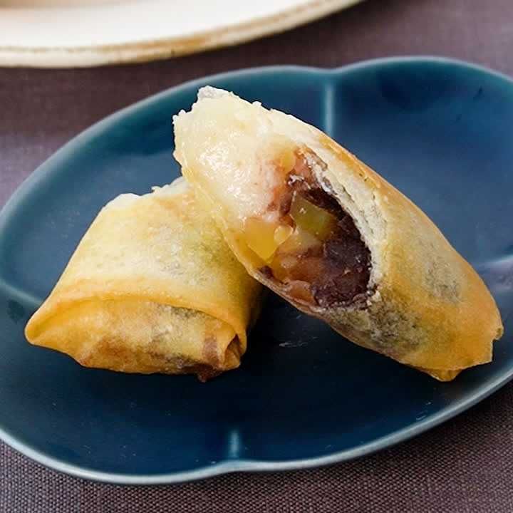 お月見あんもち春巻き
