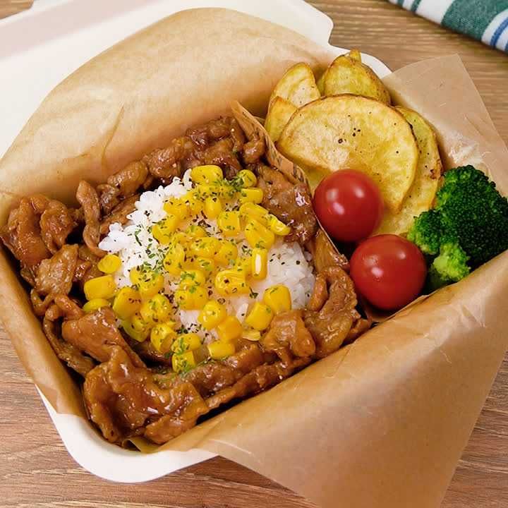 ペッパーランチ風弁当